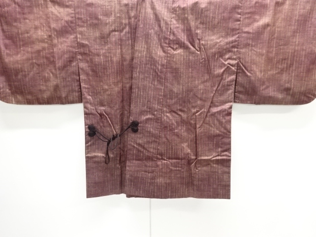 JAPANESE DOCHUGI COAT / TSUMUGI / WOVEN STRIPE 